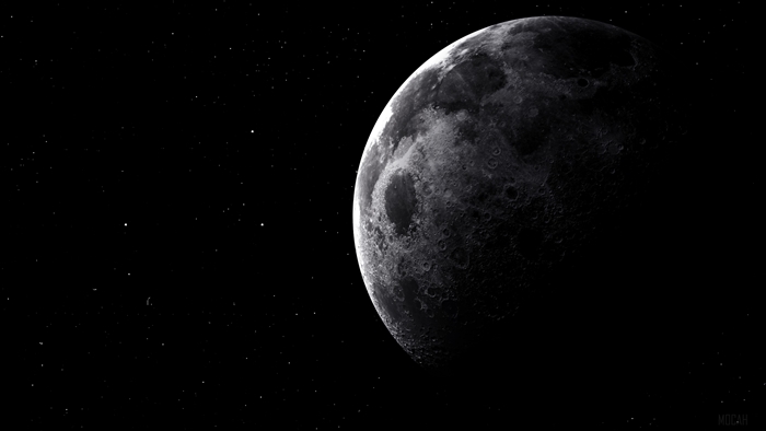 The Moon in Space 4K