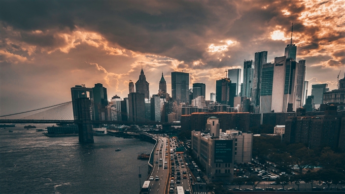 Manhattan New York City Skyline 4K