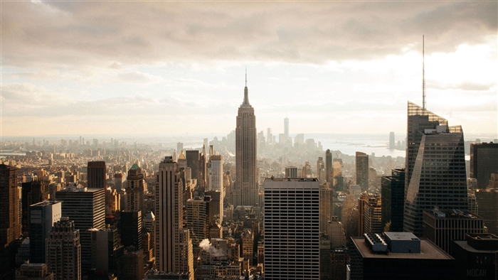 Empire State Building and New York City Skyline 4K