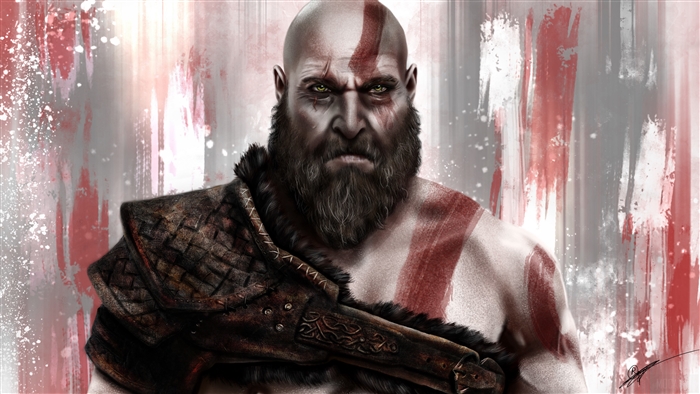 Kratos from God of War 4K