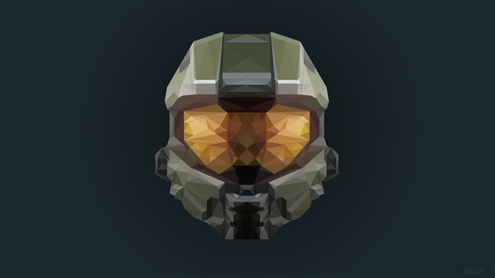 Master Chief helmet from Halo Infinite 4K