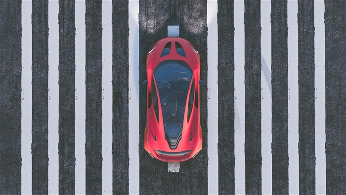 Red McLaren P1 from The Crew 2 4K