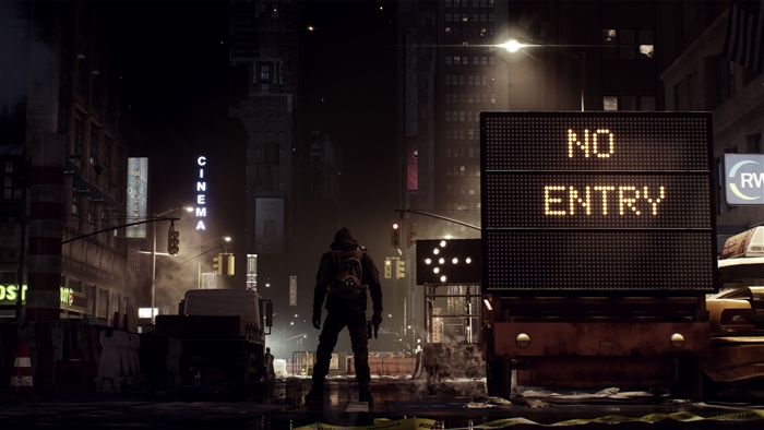 The Division Vigilante in a dark city street 4K