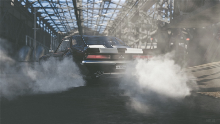 1969 Chevrolet Camaro RS drifting in The Crew 2