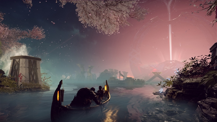Boat journey in God of War 4K
