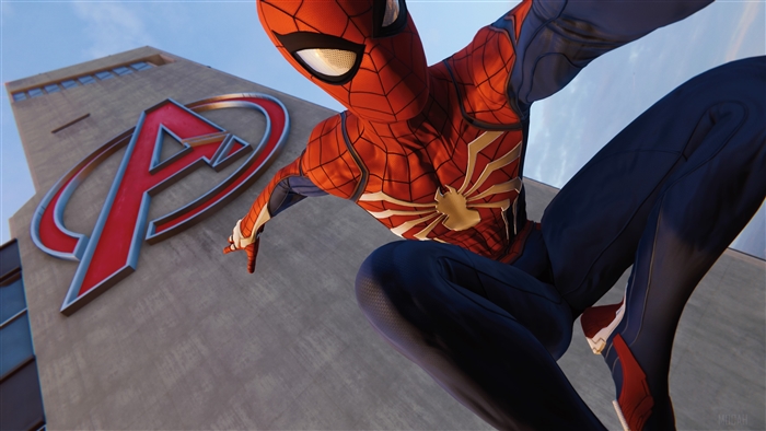 Spider-Man from Marvel's Spider-Man on PS4 Pro 4K