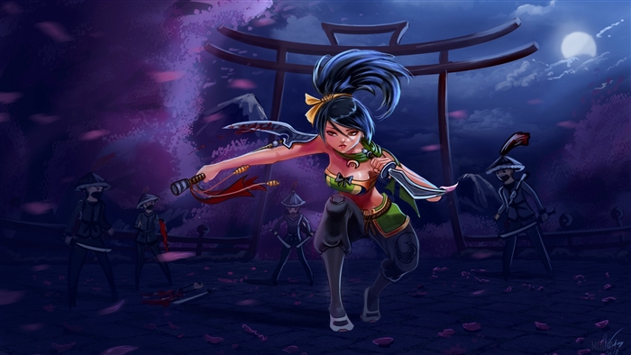 Akali from League of Legends 4K