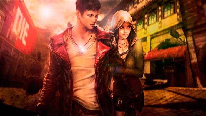 Dante and Kat from Devil May Cry 4K