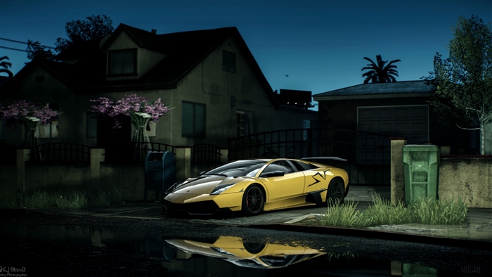 Yellow Lamborghini in Need For Speed Payback 4K