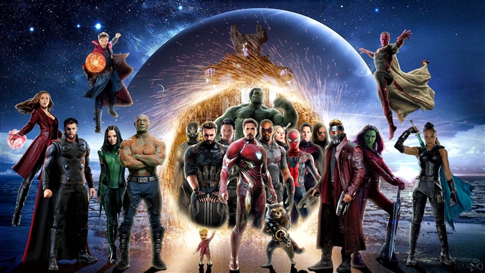 Avengers from Avengers Infinity War 4K Poster