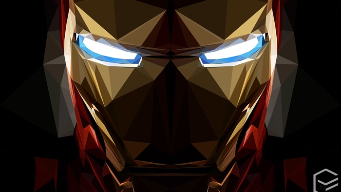 Iron Man Low Poly Artwork