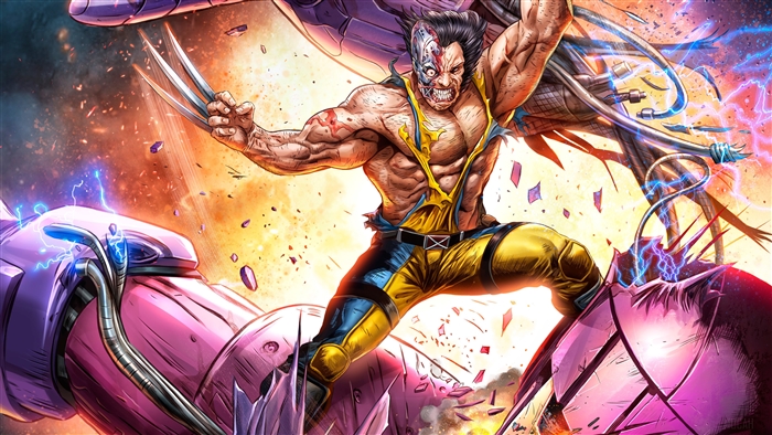 Wolverine Vs Sentinel Artwork