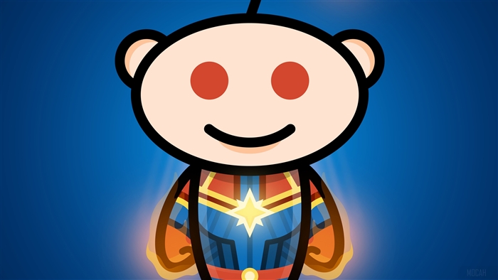 Reddit Snoo as Captain Marvel 4K