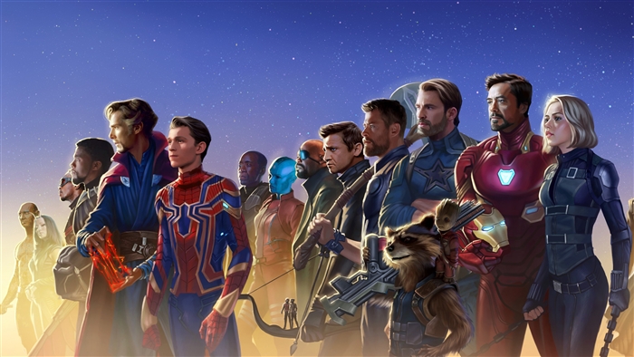 Avengers from Avengers Infinity War Artwork 4K
