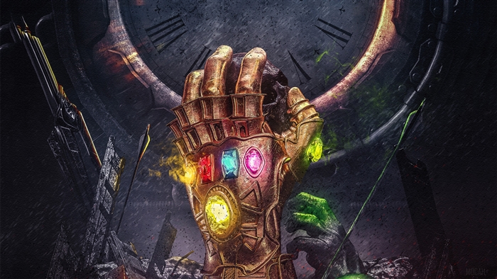 Infinity Gauntlet with Infinity Stones 4K