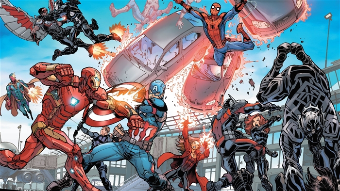 Marvel's Captain America Civil War Artwork 4K