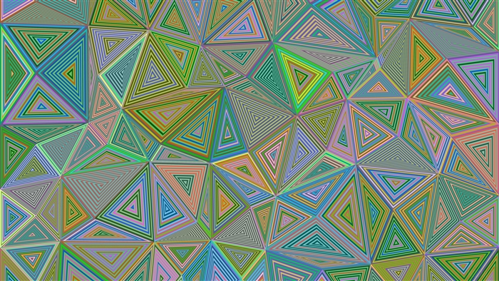 Colorful Geometric Triangle Illusion 4K