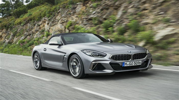2019 BMW Z4 sDrive20i convertible driving on a road