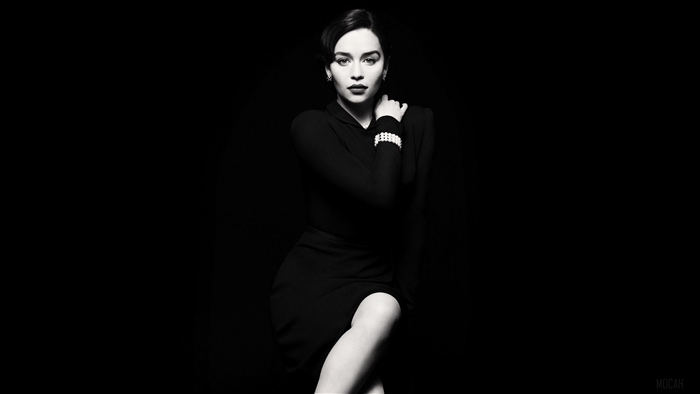 Emilia Clarke Monochrome