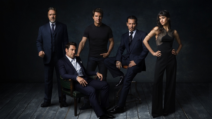 Dark Universe Russell Crowe Javier Bardem Tom Cruise Johnny Depp Sofia Boutella 4K
