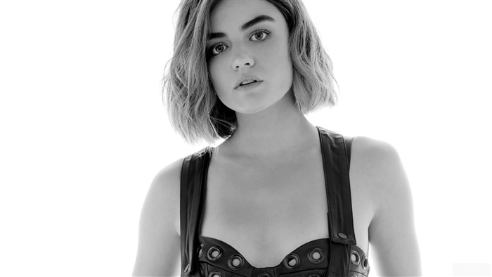 Lucy Hale in Monochrome 4K