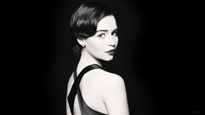 Emilia Clarke Monochrome Portrait