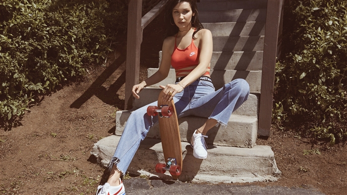 Bella Hadid in Nike Cortez Campaign 4K