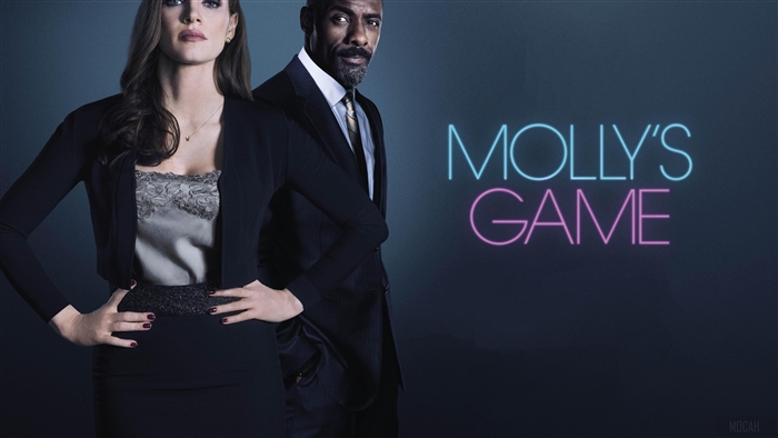 Molly's Game 2018 Jessica Chastain Idris Elba 4K