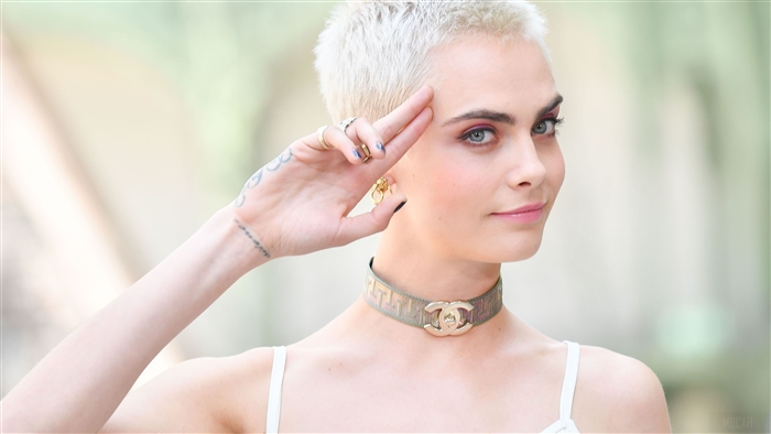 Cara Delevingne with Pixie Hair Cut 4K
