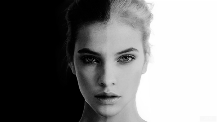 Barbara Palvin Black And White Portrait