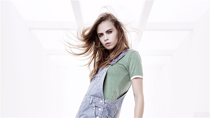 Cara Delevingne in Denim Overalls 4K
