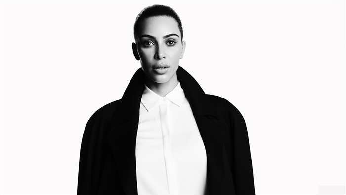 Kim Kardashian in Monochrome