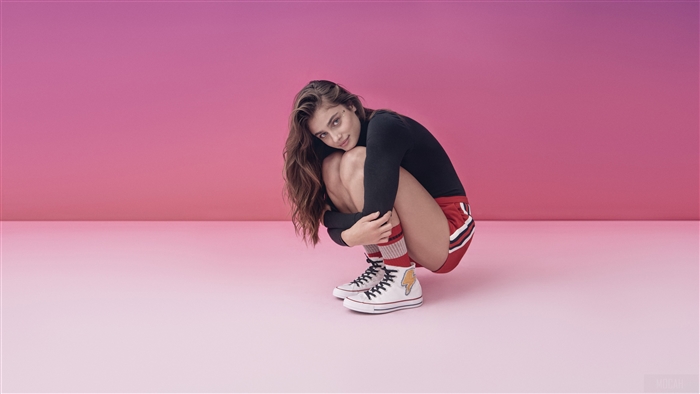 Taylor Hill in Converse sneakers