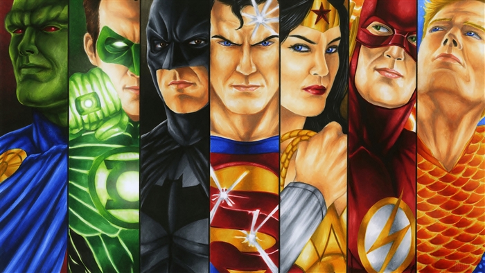 Justice League Heroes Fan art