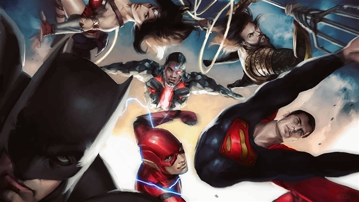 Justice League Superheroes Art