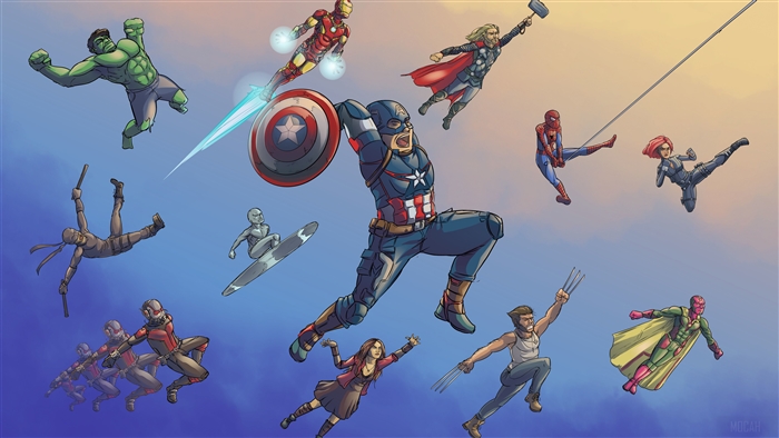 Marvel Heroes Artwork