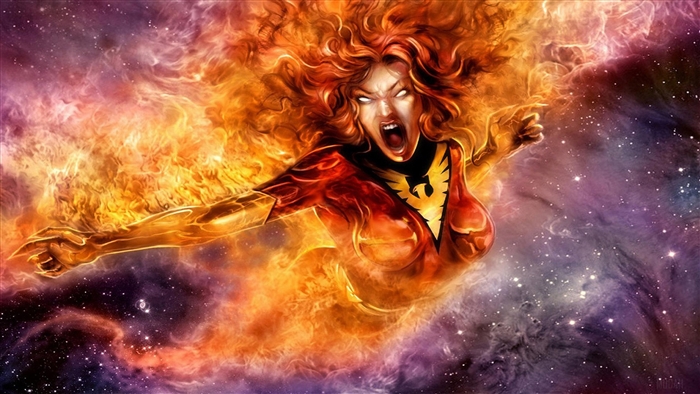 Jean Grey as Phoenix in Space 4K