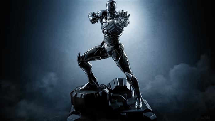 Iron Man in Black Suit 4K