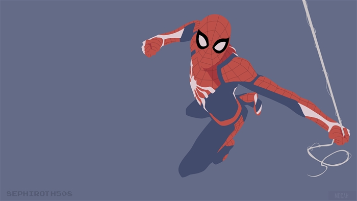 Spider-Man from PS4 Minimalist 4K
