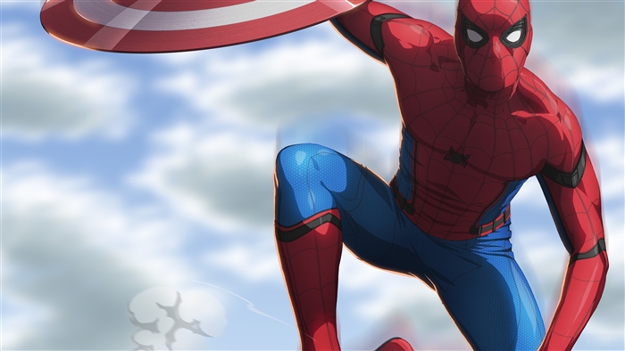 Spider-Man from Civil War Artwork 4K