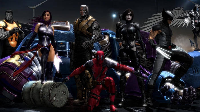Deadpool and X-Force from Marvel Comics 4K