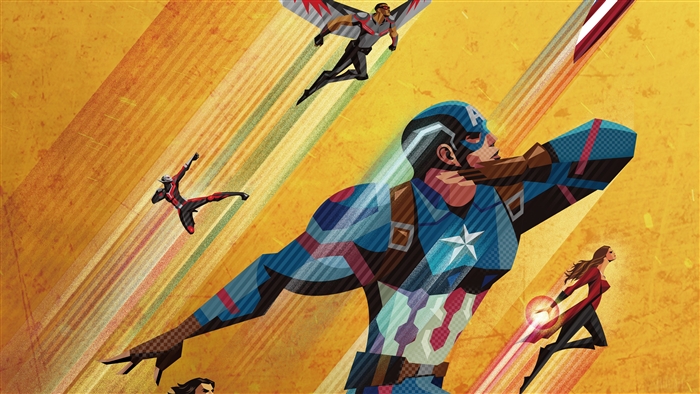 Team Captain America from Civil War 4K