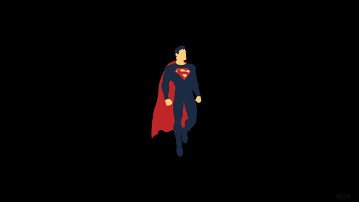 Superman from DC Comics Minimalism 4K