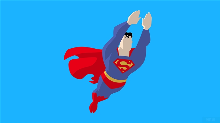 Superman in Vector Style 4K