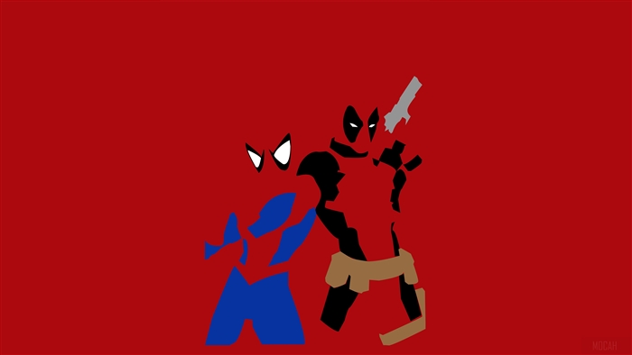 Spiderman And Deadpool Minimalism