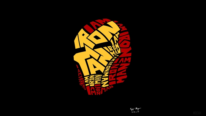 Iron Man Typography Artwork