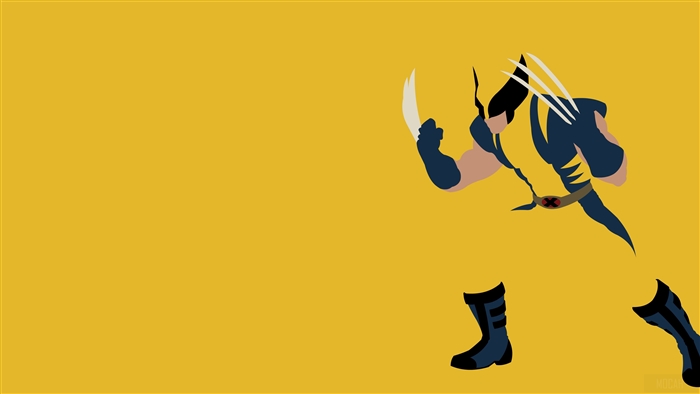 Wolverine from X-Men Minimalism 4K