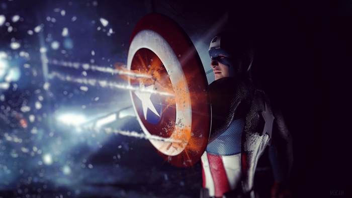 Captain America from The Winter Soldier Artwork 4K