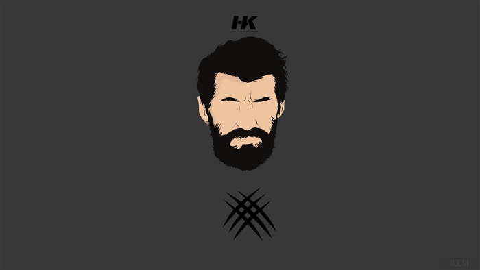Logan from X-Men Minimalism 4K