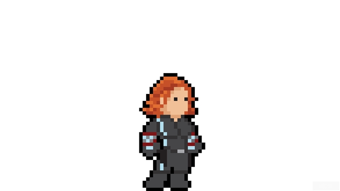 Black Widow Pixel Art